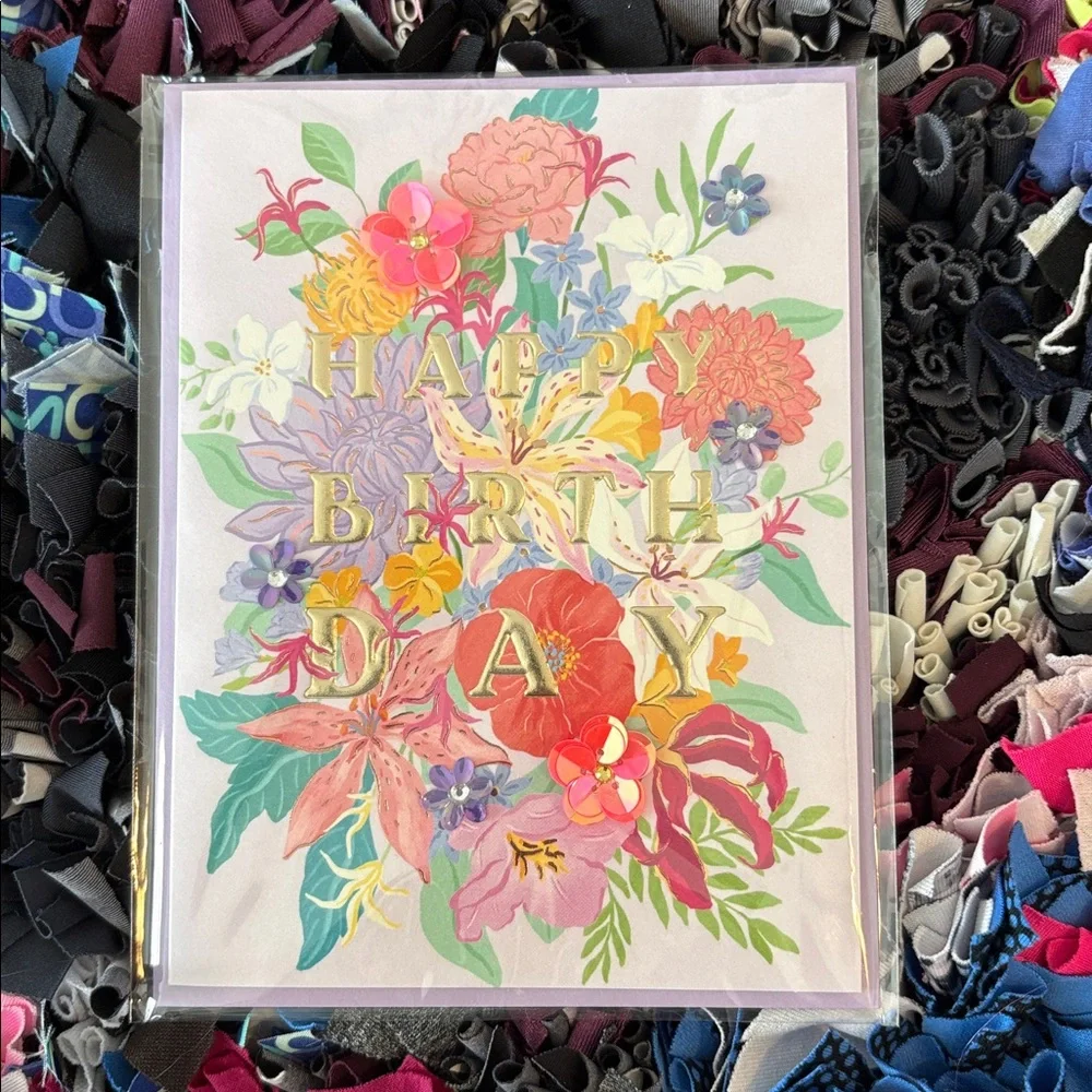 🆕Papyrus Bouquet Birthday Greeting Card